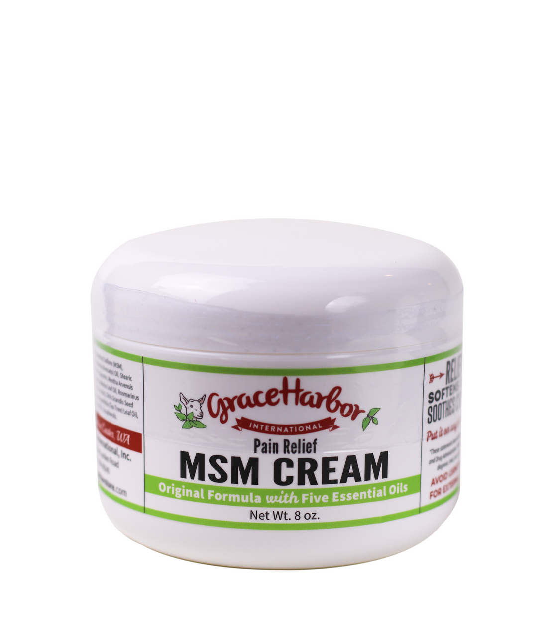 Extra Strength MSM Cream By Grace Harbor Farms Apple Yarns