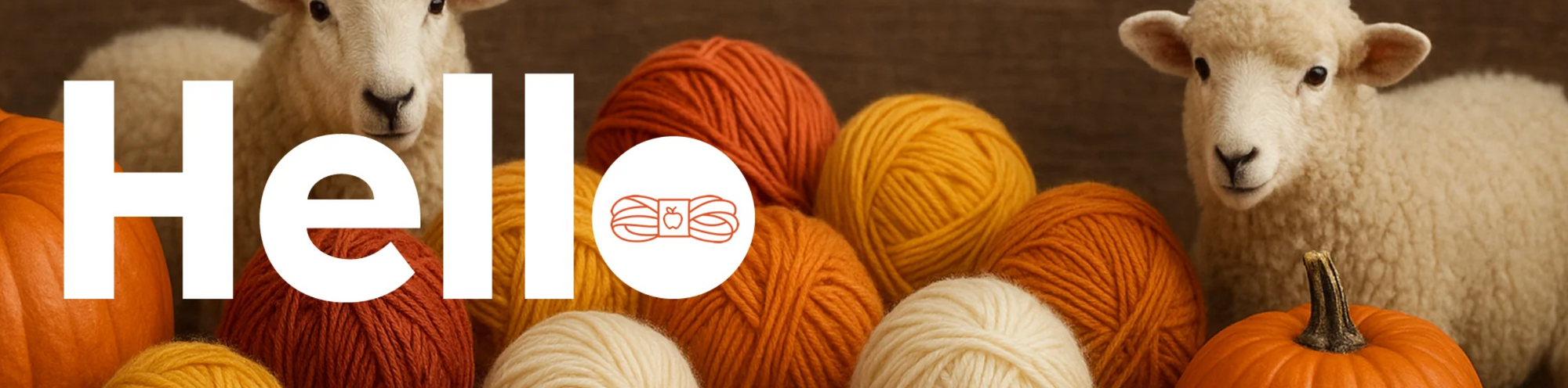 Colorful hand-dyed yarn skeins for knitting and crochet projects at Apple Yarns