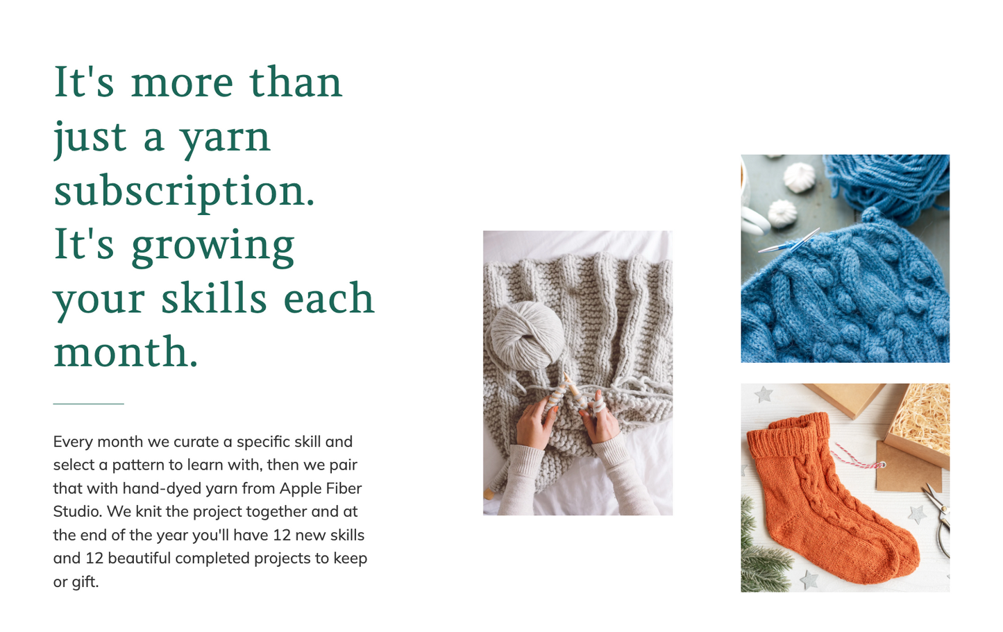 Mother's Day - 3 Months of Skill Building Knit