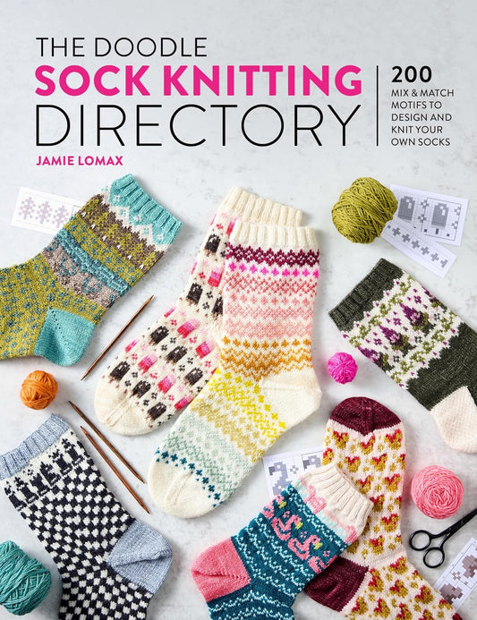 The Doodle Sock Knitting Directory by Jamie Lomax at Apple Yarns