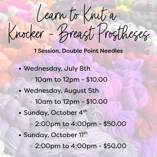 Apple Yarns Class - Learn to Knit a Knitted Knocker