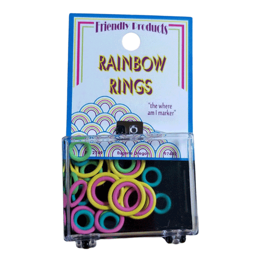 Rainbow Rings Stitch Markers