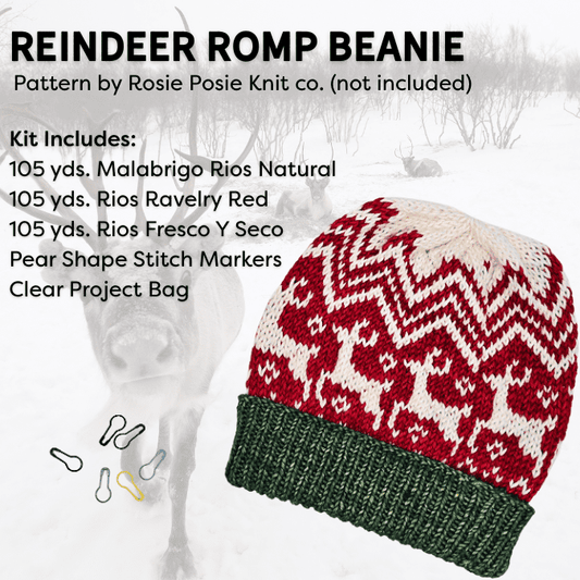 Reindeer Romp Beanie Yarn Kit