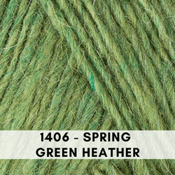 Lettlopi Icelantic wool yarn, 1406 Spring Green Heather