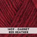 Lettlopi Icelantic wool yarn, 1409 Garnet Red Heather