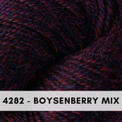 Berroco Ultra Alpaca Light, DK, is a wool and alpaca blend, super soft and perfect for knitting and crochet, Boysenberry Mix 4282.