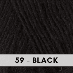 Lettlopi Icelantic wool yarn, 59 Black