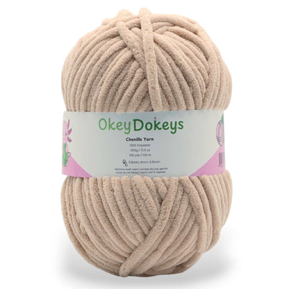 Okey Dokey Jumbo Velvet Chenille Yarn - #7 - 300g Skeins