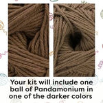 Knit - 1 ball of Pandamonium - Dark