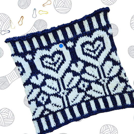 Cold Hearts Cowl by Caitlin Hunter Yarn Kit