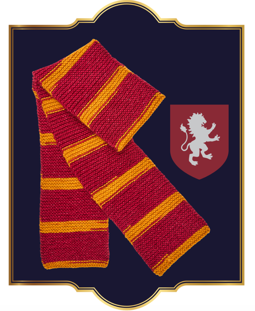 Harry Potter Self Striping Scarf kit, Gryffindor