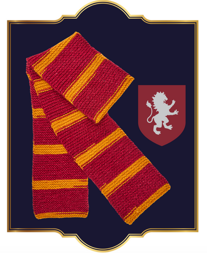 Harry Potter Self Striping Scarf kit, Gryffindor