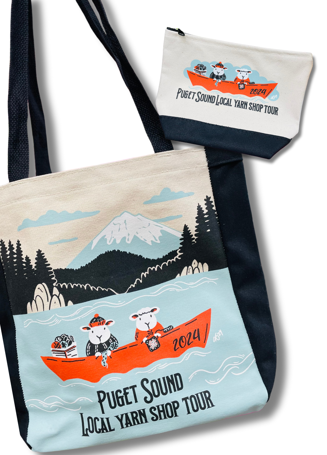 2024 Puget Sound LYS Tour Tote and Notions Bag