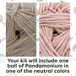 Knit - 1 ball of Pandamonium - Neutral