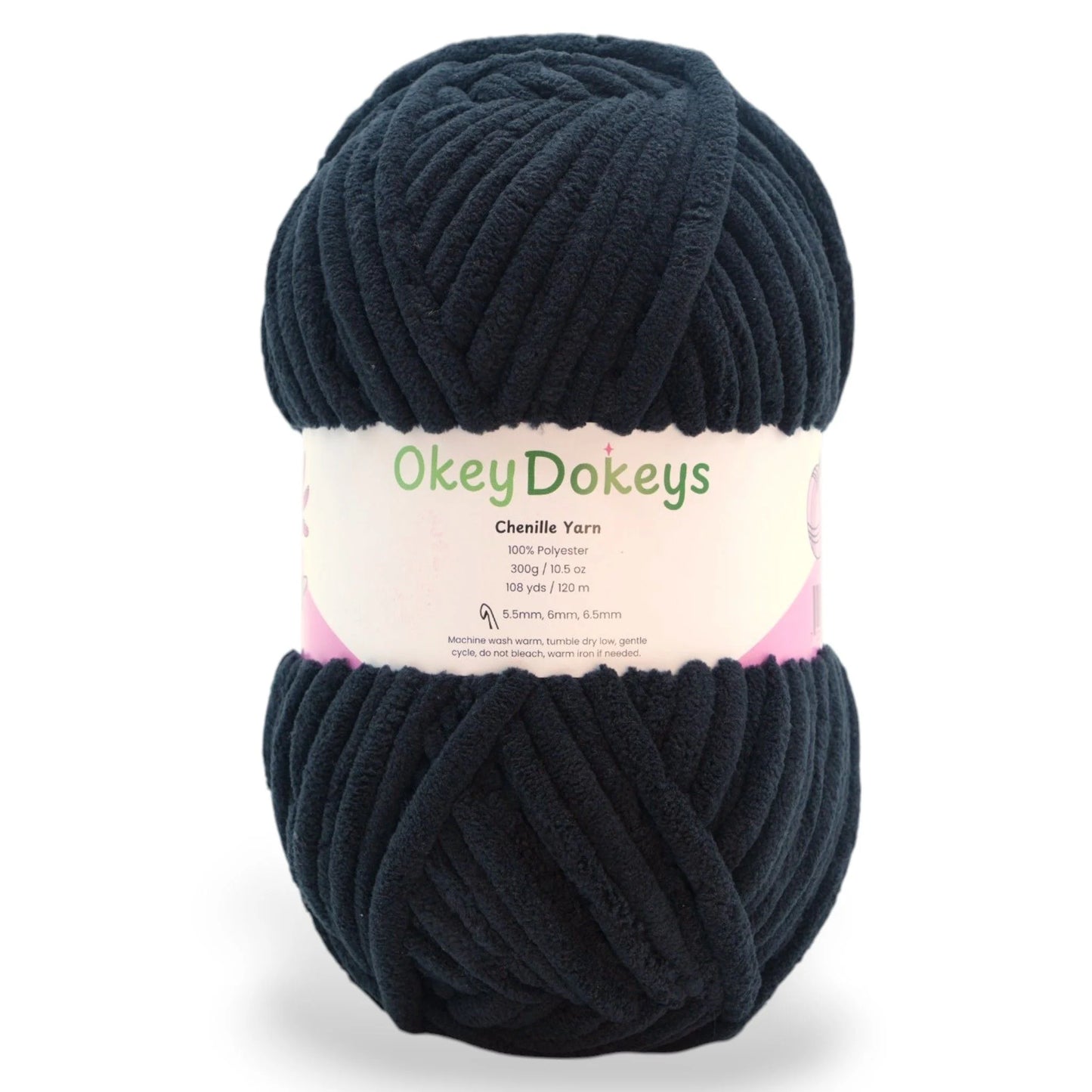 Okey Dokey Jumbo Velvet Chenille Yarn - #7 - 300g Skeins