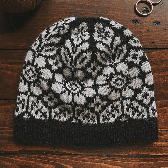 Kit - Alpine Bloom Hat by Caitlin Hunter in Lanas Light by Berroco