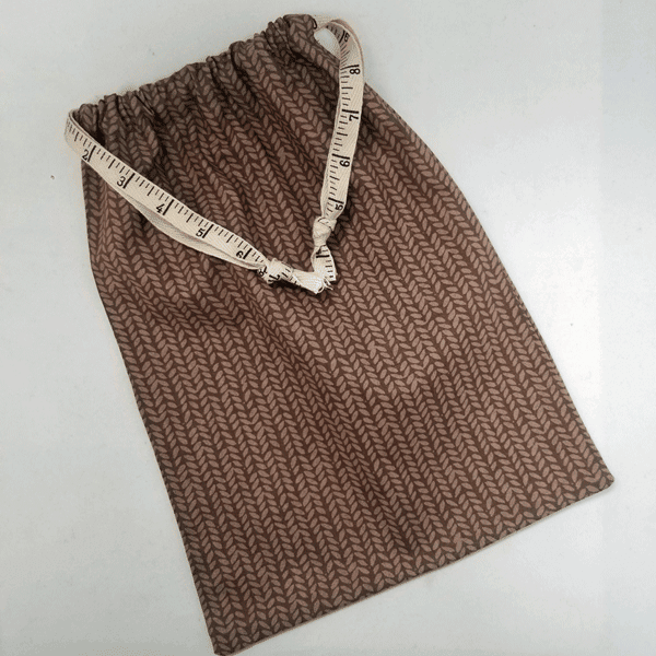 Ruler Ribbon Project Bag - Apple Yarns