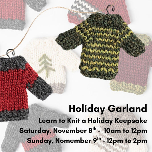 How to Knit a Sweater Garland