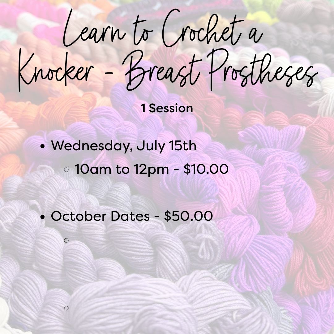 Apple Yarns Class - Crochet a Knitted Knocker