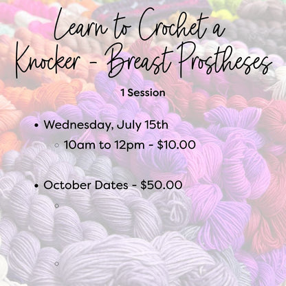Apple Yarns Class - Crochet a Knitted Knocker