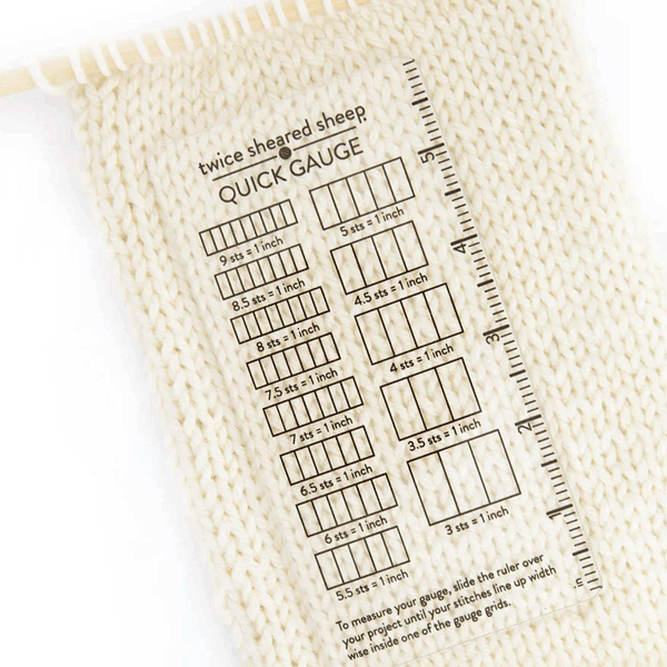 Quick Gauge Ruler | Online Yarn Store | Apple Yarns