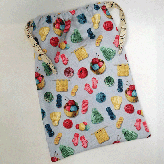 Ruler Ribbon Project Bag - Apple Yarns