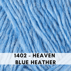 Lettlopi Icelantic wool yarn, 1402 Heaven Blue Heather