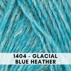 Lettlopi Icelantic wool yarn, 1404 Glacial Blue Heather