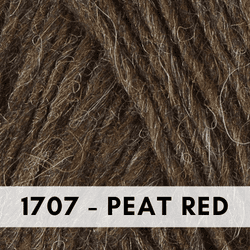 Lettlopi Icelantic wool yarn, 1707 Peat Red