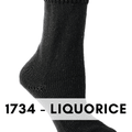 Berroco Comfort Sock self striping yarn is a nylon, acrylic blend, sock weight that makes beautiful super wash socks, Liquorice 1734.