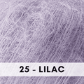 Rico Design Essentials Super Kid Mohair Loves Silk Blend, Lace Weight, Lilac 25.