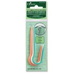 Clover Cable Stitch holders (J-shaped) 341