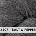 Berroco Ultra Alpaca Light, DK, is a wool and alpaca blend, super soft and perfect for knitting and crochet, Salt and Pepper 4207.