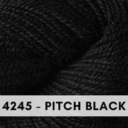 Berroco Ultra Alpaca Light, DK, is a wool and alpaca blend, super soft and perfect for knitting and crochet, Pitch Black 4245.