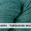 Berroco Ultra Alpaca Light, DK, is a wool and alpaca blend, super soft and perfect for knitting and crochet, Turquoise Mix 4294.