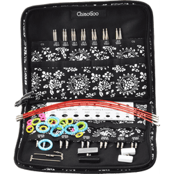 Chiaogoo 4"  TWIST Red Lace Complete (10 cm) Tip Sets US 2-US 15