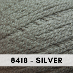 Cascade Yarns Fixation Splash Yarn, cotton and elastic perfect for baby, 8418 Silver