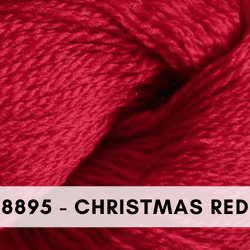 Cascade Yarns, 220 Fingering Wool Yarn, Christmas Red 8895