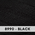 Cascade Yarns Fixation Splash Yarn, cotton and elastic perfect for baby, 8990 Black