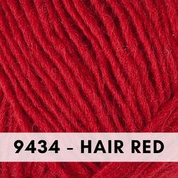 Lettlopi Icelantic wool yarn, 9434 Hair Red