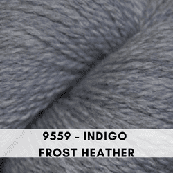 Cascade Yarns, 220 Fingering Wool Yarn, Indigo Frost Heather 9559
