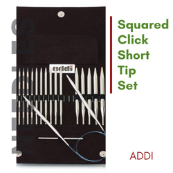 Addi Squared Click Short Tip Set