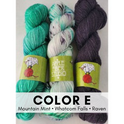 ripple effect kit color e, mountain mint, whatcom falls, raven