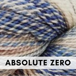 Entropy DK by Feederbrook DK, hand-dyed and hand-spun wool yarn, Absolute Zero