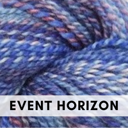 Entropy DK by Feederbrook DK, hand-dyed and hand-spun wool yarn, Event Horizon