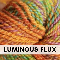 Entropy DK by Feederbrook DK, hand-dyed and hand-spun wool yarn, Luminous Flux