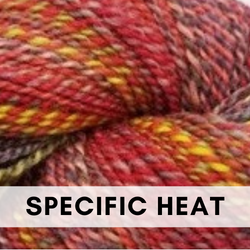 Entropy DK by Feederbrook DK, hand-dyed and hand-spun wool yarn, Specific Heat