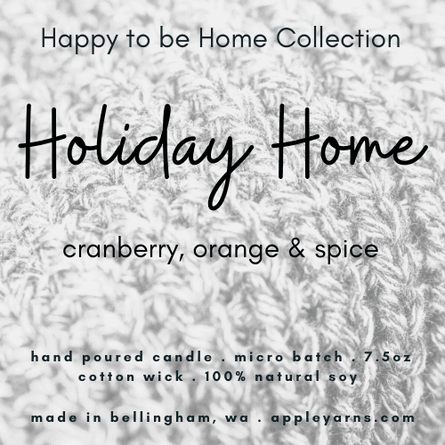 Apple Yarns Happy to be Home Candle Collection