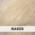 Apple Fiber Studio Delicious is a mohair, silk blend yarn, Naked