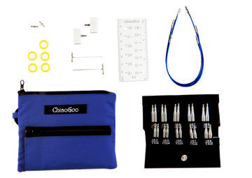 ChiaoGoo TWIST™ Blue Shorties™ Set - 2" & 3" (5cm & 8cm) Tips [S] 4-8